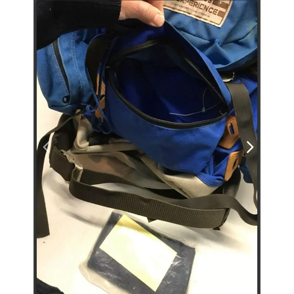 Vintage Wilderness Experience Backpack Rucksack Blue and‎ Two Side Packs